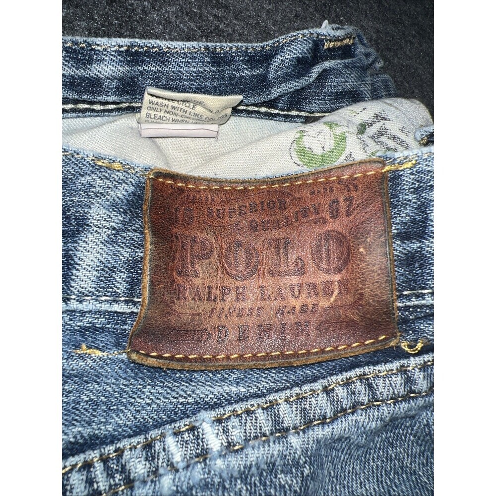 Polo Ralph Lauren 867 Classic Fit Jeans Mens 30x32 Light Wash Vintage Y2K Denim